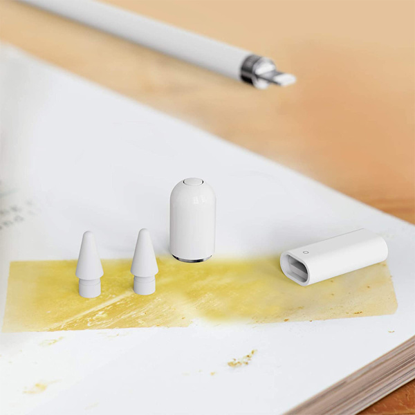 Magnetisk pennfodral Laddningsadapter och spetsar Ersättningstillbehör Set för Apple Pencil 1:a generationen