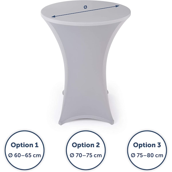 2-pack stretchöverdrag för ståbord - Eleganta ståbordsöverdrag