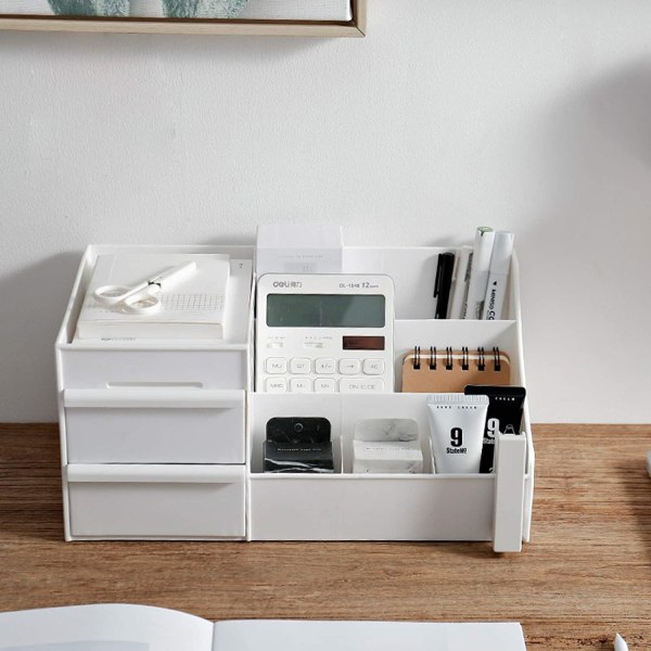 Makeup-arrangör med lådor — Bänkskivearrangör för