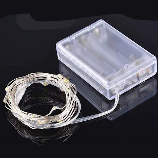 Vanntett LED-lyssnor, 16,4 fot/50 LED-er fe-lyssnor