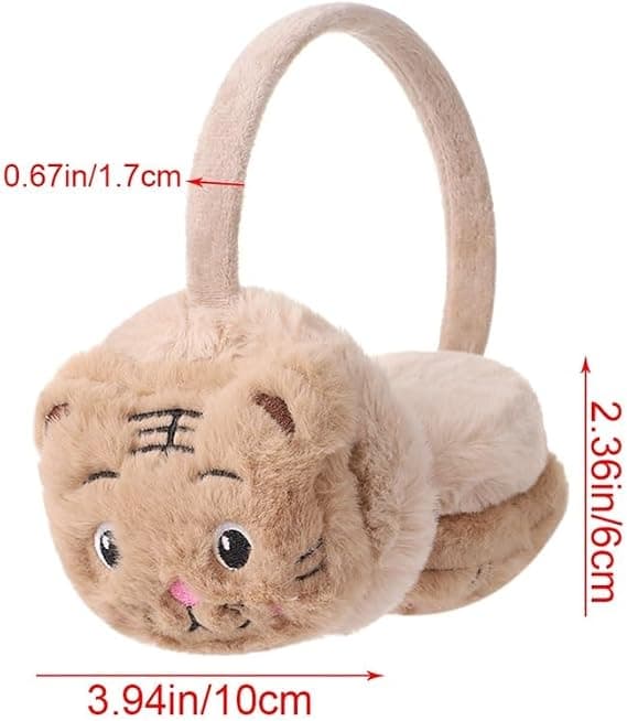 Thick Plush Winter Earmuffs - Navy Blue
