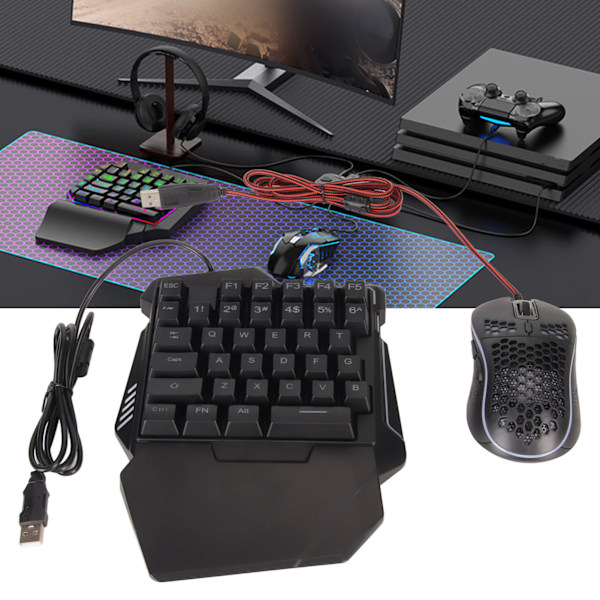 för Master Pro Tangentbord Mus Konverter Combo Trådbunden Knappsats Mus Adapter Set Mobil Spel Konverter för PS5 4 för Switch