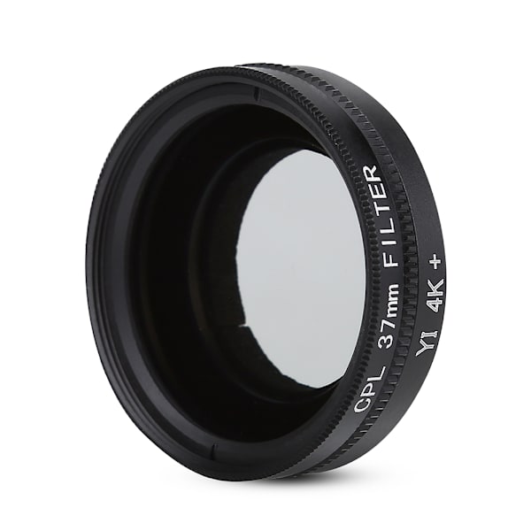 37mm cirkulär polariserande linsfilter med adapterring och skyddande lock för Xiaomi Yi 4k/4k+/Lite