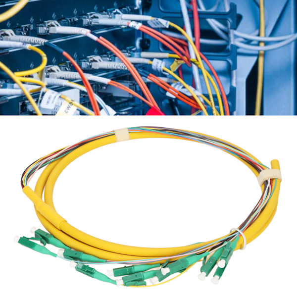 Fiber Pigtail Kabel Single Mode 12 Strand 1,5m Stabil Fiberoptisk Pigtail för Lokalt Nätverkskommunikationssystem