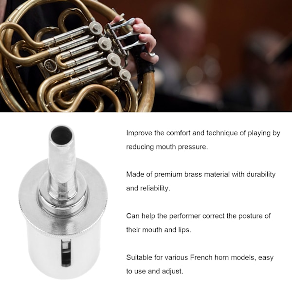 Ranskan Torven Paineen Säädin Messinki Ranskan Torven Suukappale Venttiili Instrumentin Tarvike Hopea