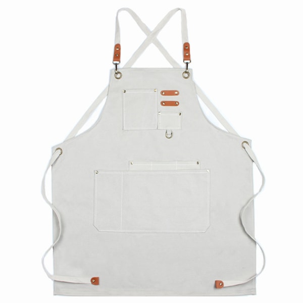 Split Apron med justerbare stropper, kokkeforkle - kryssryggforkle