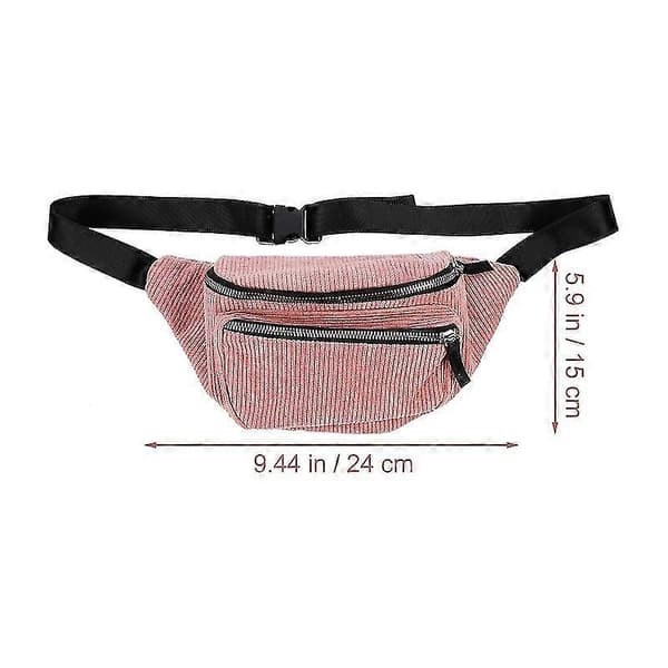 1 st midjeväska för kvinnor-c 24*5*15cm Pink