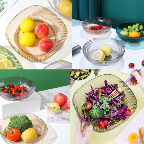 Krystal frugtfad stue transparent te hjerte nød tør