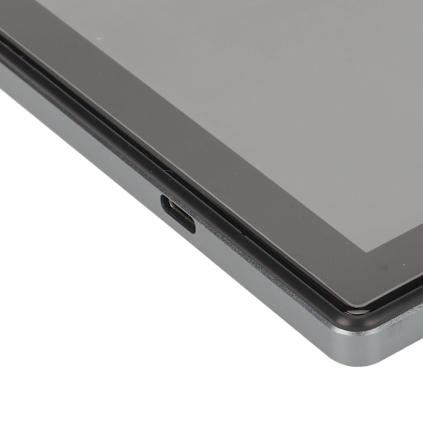 10-tums Tablet för Android 12 8-kärnig CPU 8GB RAM 256GB ROM 5G WiFi IPS-skärm Samtalstablet med Dubbla Kameror 100‑240V Grå EU-kontakt