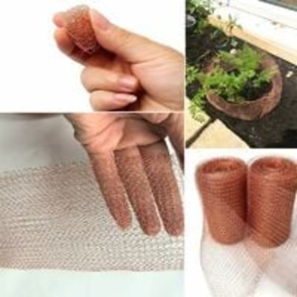 Anti-gnaverhegn, højkvalitets kobbernet, strikket kobbernet til skadedyrsbekæmpelse i hjemmet og haven, gnavere, snegle, snegle, fugle, flagermusbekæmpelse--12,7 cm6m