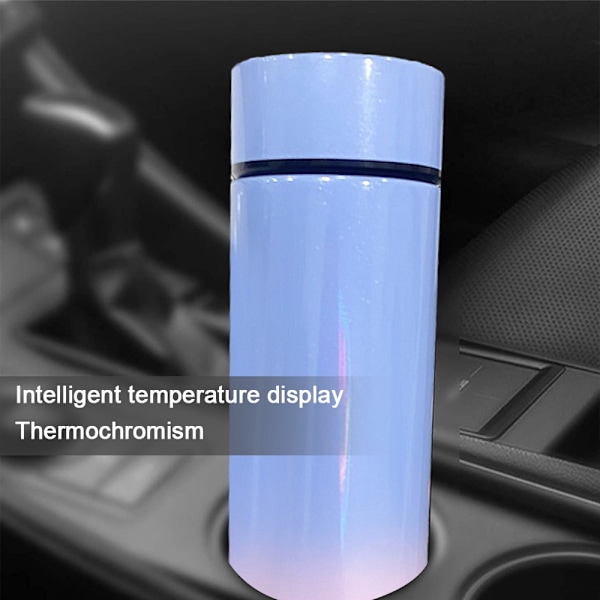 Vanflaske med LED-temperaturvisning, dobbeltvegget vakuum