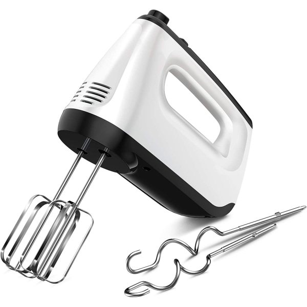 Handmixer, 6 hastighetsnivåer 400w handmixer med 2 vispar och 2 dou