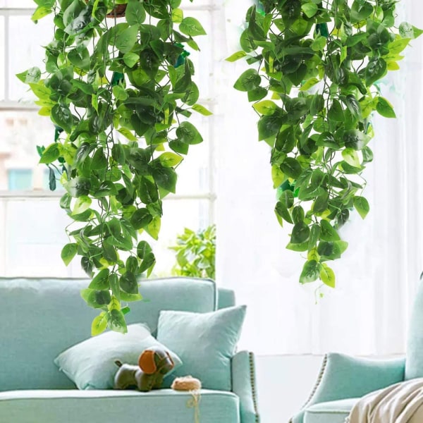 2st konstgjorda hängande växter 3.6ft Fake Ivy Vine Fake Ivy