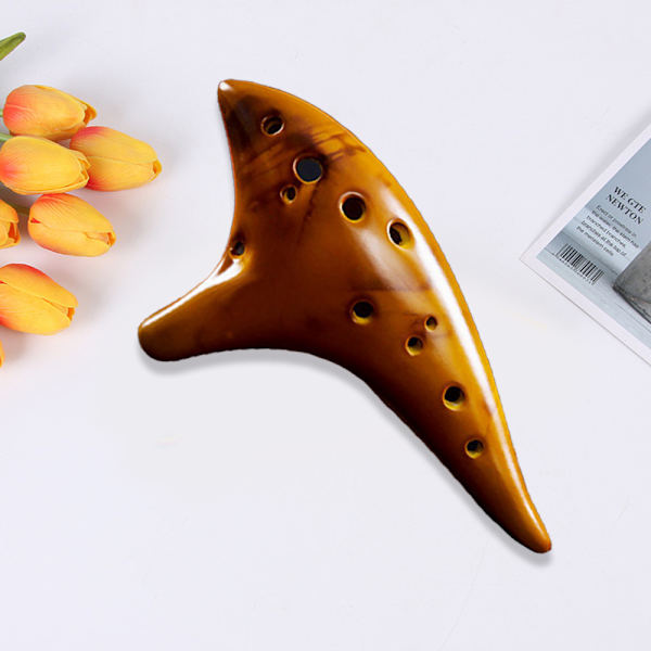 12-håls söt ocarina graciös form keramik ocarina i Alto C