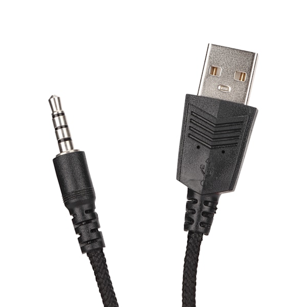 Gaming Headset Stereo Spel Over Ear Hörlurar med Volymkontroll och Dynamisk RGB för PS4 för Switch för Xbox