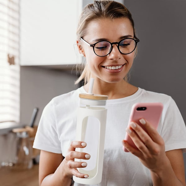 600 ml karkkivärilasi, lämmönkestävä lasipullo lämmöneristyskannella