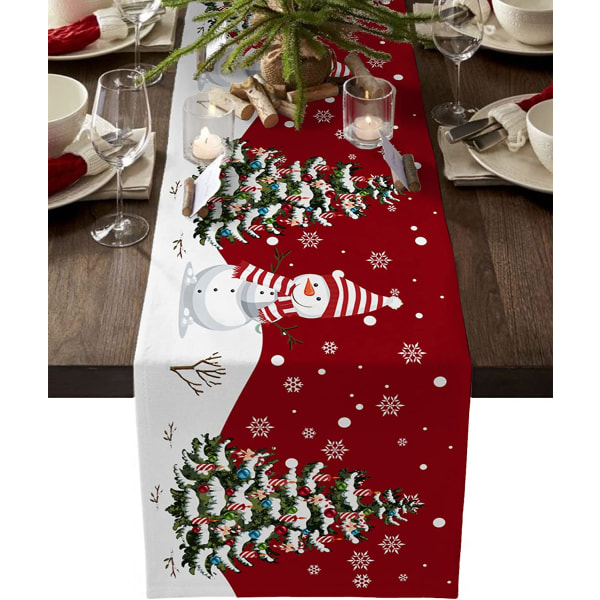 Christmas Snowflake Moose duk, jule hjemmeinnredning Christmasyan9766 13x90in