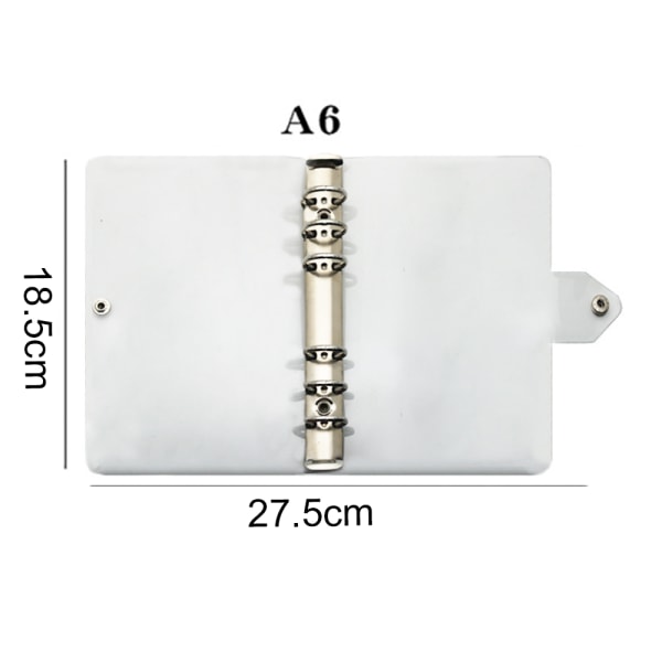 2 stk. A5/A6 ringbindsomslag, ringbindsjournal, ringbind, regnbue