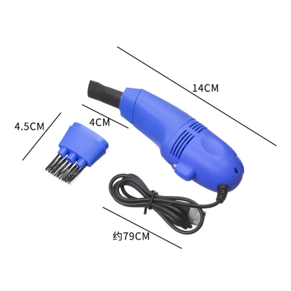 USB Mini Dammsugare Låg Ljudnivå Stor Kapacitet Bärbar Tangentbordsrengörare för Dator Tangentbord