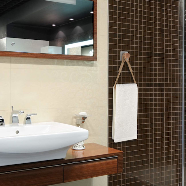 Selvklæbende toiletrulleholder, badeværelsespapirholder toilet