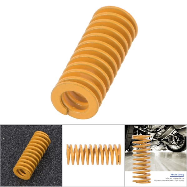 2 st OD 10mm ID 5mm Hög Precisions Stål Gul Låg Last Form Dörrfjäder (TF10*50mm)