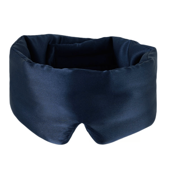 Adjustable Double-Sided Silk Sleep Mask NavyBlue NavyBlue 42