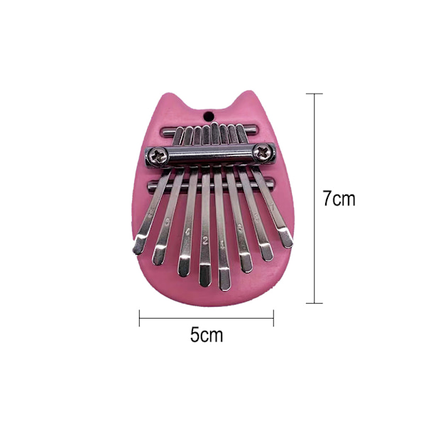 Mini Kalimba 8 Tangenter Tommelfingerklaver Sød Bærbar Fingerklaver Træ