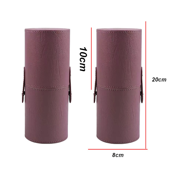 2-pack sminkborsteförvaringshink, läderborsthink