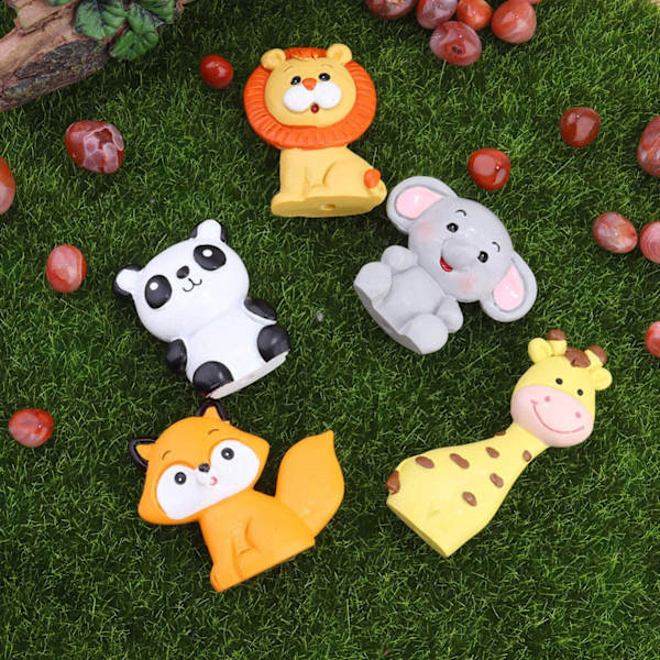 5 stk. Dyr Kake Toppers Jungel Cupcake Toppers Dyr Ann