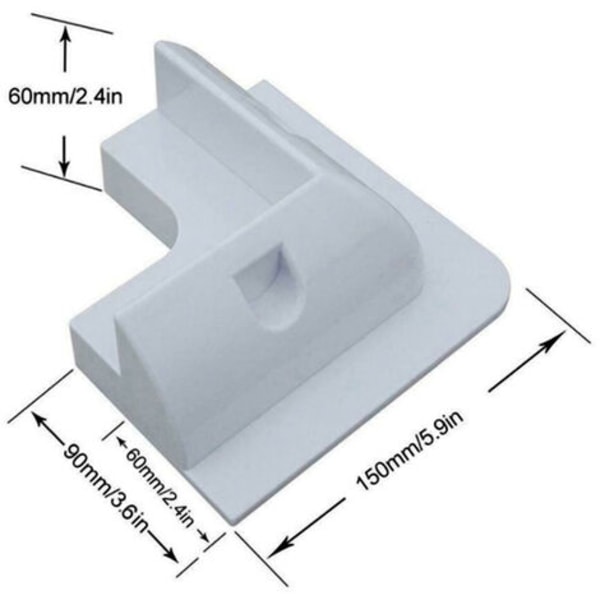 Solcellepanel Monteringsbraketter Hjørne, Side og Kabelinngang