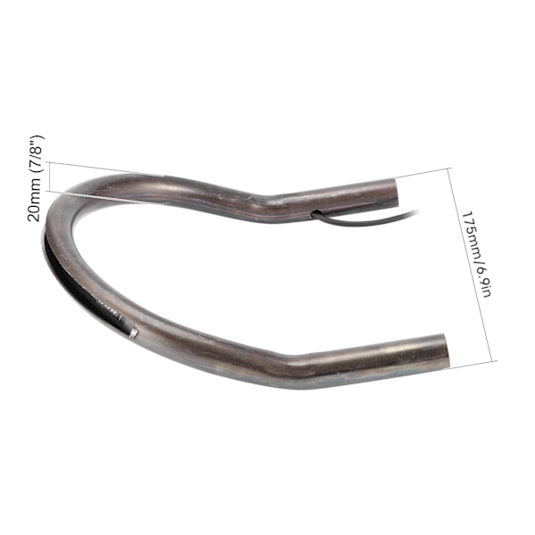 Baksete Loop, Hale Loop og Rammerør med Bremsesignal Baklys Passer til Honda 175mm