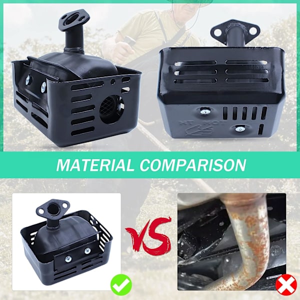 Eksosanlegg med eksosrør for Honda GX160