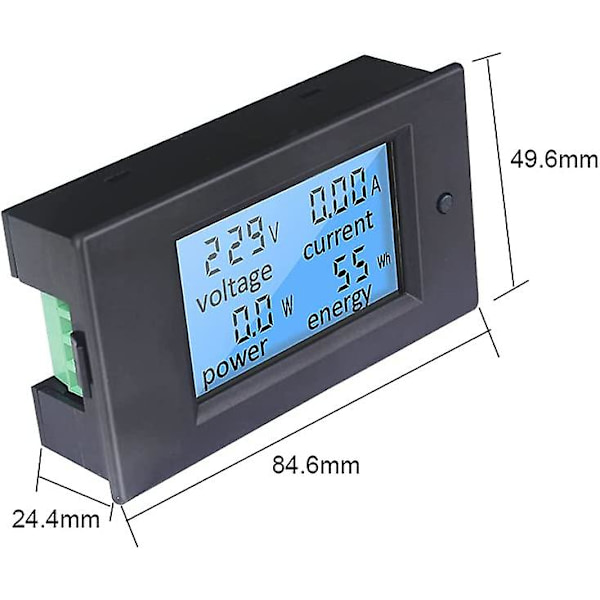 Digital Voltmeter Ammeter Ac 80~260v 100a Ct Spänning Ström