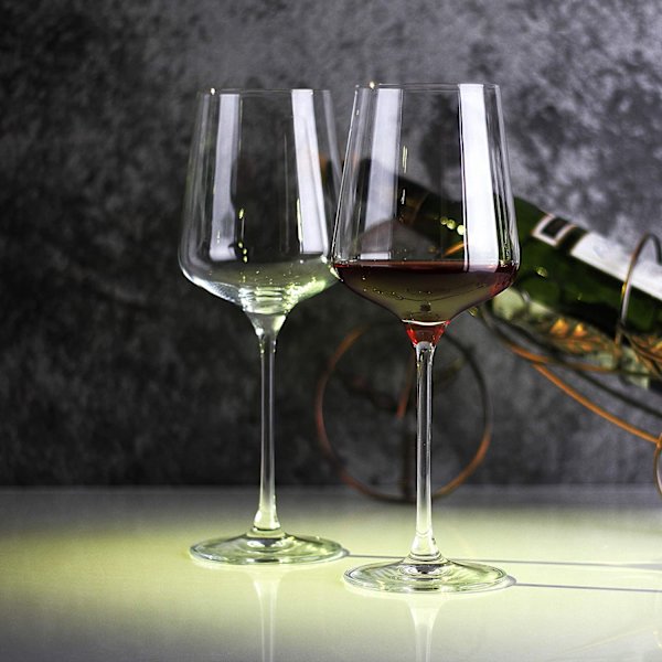 Premium Kristallvinglas (Set om 2) - Handblåst - Klart, Perfekt