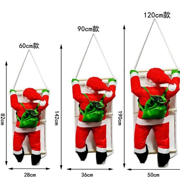 Julklättrande rep Tomte Juldekoration Tomteprydnader Tillbehör Down-filled upside-down style 60cm