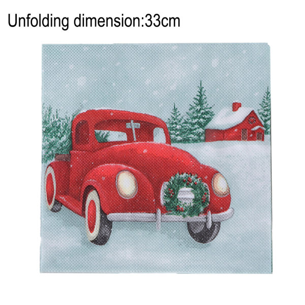 Julefest servietter, juledekorasjoner