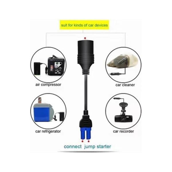 Universal Ec5 cigarettænderstikadapterstik til 12v bilbatteribooster bilstartkabel
