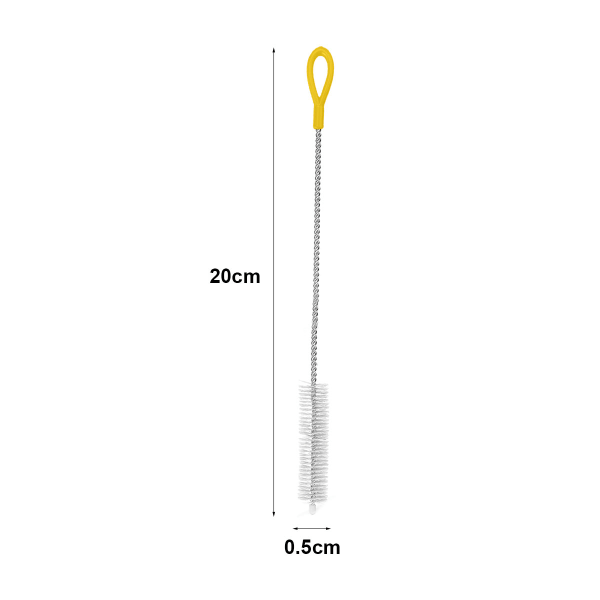 Rengöringsborste Set om 4 - extra lång halmrengörare för metall och