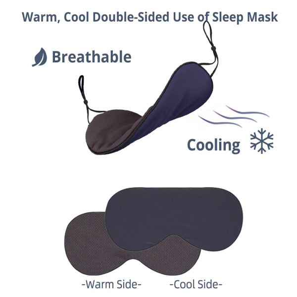 Sommer og vinter dual-use is silke cool is øjenmaske, lavet af