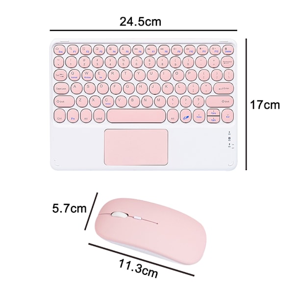 1 set Bluetooth tangentbord Bluetooth mus med