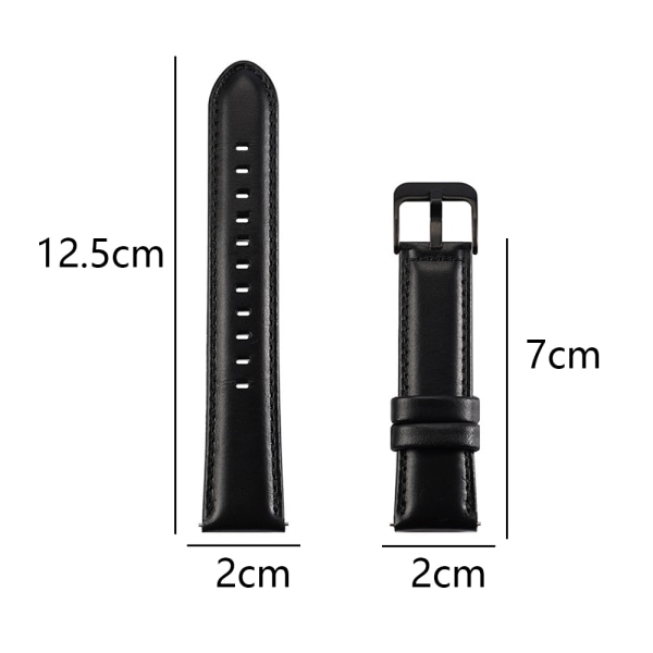 Lærklokkerem 20mm/22mm kompatibel for Samsung