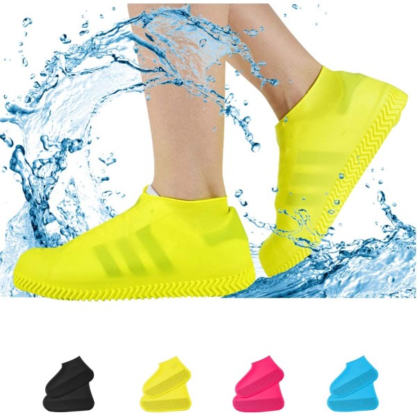 1pcs Rain Shoe Cover, Waterproof, Anti-dirty, Yellow, Size L