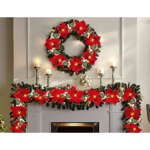 2 kpl Kukka koristeet Garland String Lights - 13FT Joulukuusi
