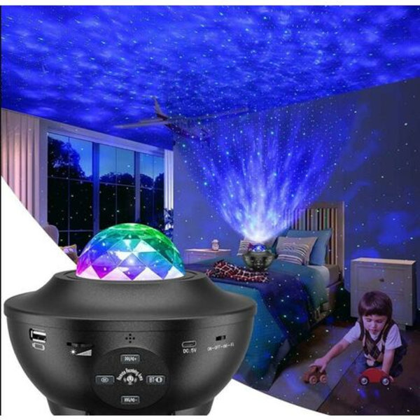 Galaxy Star Sky -projektori - LED Alexa Planetarium Ceiling -projektori, Bluetoothilla, kaukosäätimellä ja 10 tilalla, makuuhuoneen sisustus aikuisille ja