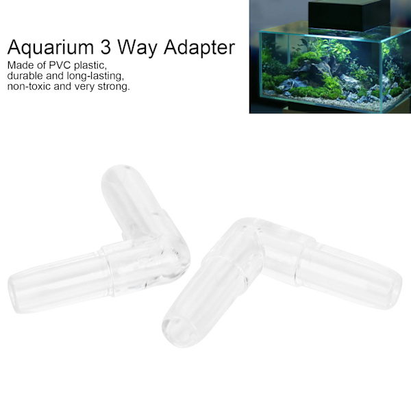 30 stk. 4MM Akvarium Fisktank Luftledning Splitter L Form 3 Vejs 4 Vejs Adapter Konnektor Krystal L Form