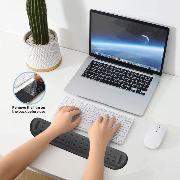 Ultrafin minnesskum tangentbords handledsskydd Mjuk gel ergonomisk