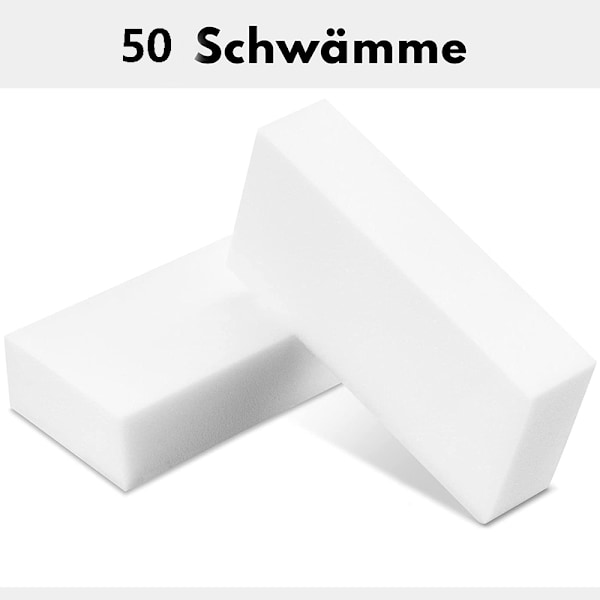 Paket med 50 extra stora smutsuddgummin - radera smuts med mirakelsvampen, den perfekta rengöringssvampen