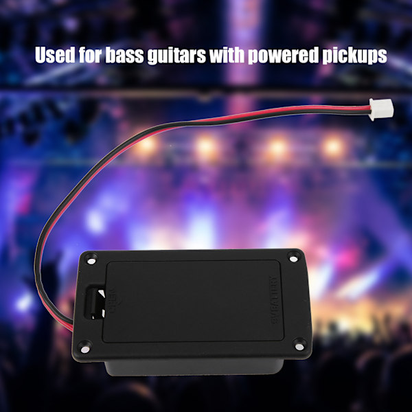 Gitarrbatterifodral, Lock, Pickuphållare för Aktiv Gitarr Bas Instrument Ersättning