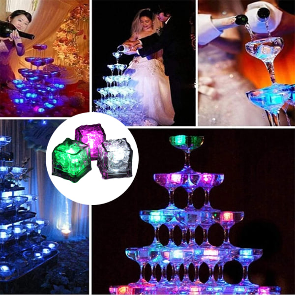 Lysande LED-isbitar (12)