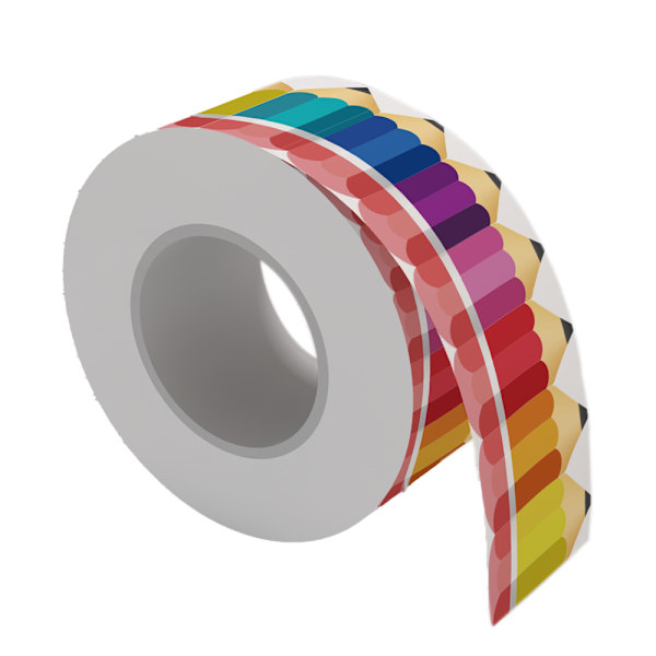 Färgade pennor Die-Cut rullad kantlist - 65,6 fot - Dekorera B